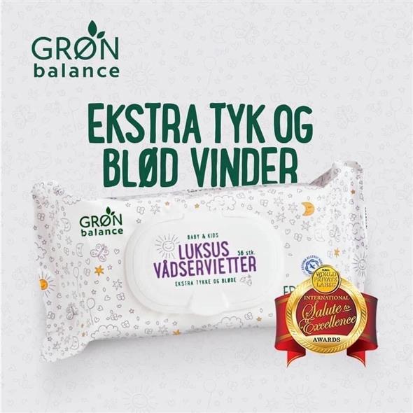 Grøn balance vådservietter